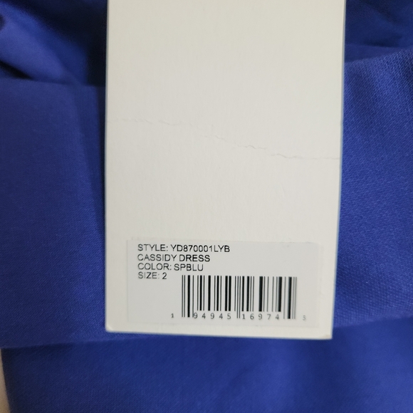 NWT Likely Vibrant Blue One-Shoulder Cassidy Dress 2 - Picture 8 of 8